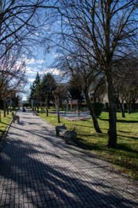 Juegos infantiles en el parque Jacinto