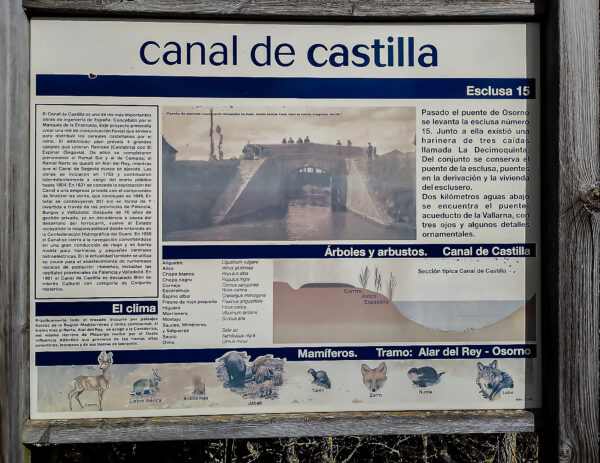 Esclusa 15, CXanal de Castilla