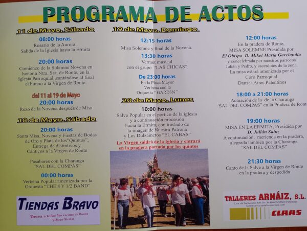 Programa de Ntra. Sra. de Ronte